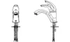 Delta 22C641 Commercial 22C Single Handle Single Hole Bathroom Faucet - Less Pop-Up 147404