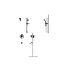 Delta T13H253-20  Monitor 13 Series Tub Only Trim with Hand Shower and Grab Bar (Valve sold separately)