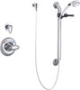 Delta T13H302  Universal Dual Shower Trim, Diverter, Hand Shower, and Grab Bar (Valve sold separately)