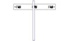 Delta 28T910 Commercial 28C / T9 Wall Mount Mop Hanger 136712