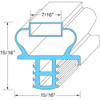 DELFIELD F13101 Drawer 4448N 2 High Gasket