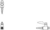 Delta W6200AIR Commercial W62 Series Ball Valve Wall Mount Ball Valve Hose Cock 133074