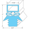 TRAULSEN F12025 Push Gasket 21-5/8" X 59-3/4"