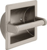 Delta 45072-SN Faucet Recessed Paper Holder W/ Beveled Edges, Satin Nickel