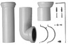 Duravit 14220000 Vario connector set, for horizontal, or vertical outlet, incl excenter White Alpin