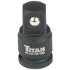 Titan TIT46155 1/4" x 3/8" Drive Increasing Adapter.