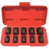 K Tool International KTI37100 () 10 Piece 3/8" Drive 6 Point Metric Standard Impact Socket Set.