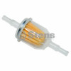 Rotary 12619 . FUEL FILTER 1/4"-5/16" 30 micron. JOHN DEERE: AM116304, GY20709 / STENS 120-436 / Husqvarna 603000008.