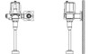Delta 81T231BTA-30 Commercial 81TBT / 81THW Flush Valve Battery Operated Fits Sloan / Zurn - Exposed 139901