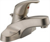 Delta P136LF-BN  Classic Single Handle Centerset Bathroom Faucet with Lever Handle in Brushed Nickel
