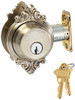 SCHLAGE B60BRK619 Lock Company Series Deadbolt Brookshire Rose Single Cylinder Deadbolt.