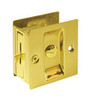 Deltana SDL25U3 2.5 in. x 2.75 in. Solid Brass Privacy Pocket Lock (Set of 10) (Polished Brass) 760923316403 .