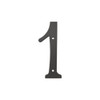 Deltana RN6-1  Solid Brass 6-Inch House Number 1 Board by