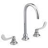 American Standard 6540.180.002 Bathroom Faucet Rigid/Swing Spout, Polished Chrome, 3 Holes, Blade Handle