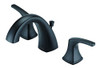Danze D304118BS Vaughn 2H Widespread Faucet W/ Metal Pop-Up Drain 1.2Gpm Satin Black
