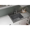 Elkay ELGU251912PDGS0 Quartz Classic 25" x 18-1/2" x 11-13/16" Undermount Laundry Sink with Perfect Drain Greystone 121736