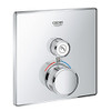 Grohe 29140000  Grohtherm Smart Single Function Thermostatic Trim with Control Module, Starlight Chrome