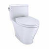 Toto MS642124CUFG#01 Nexus 1G One-Piece Elongated 1.0 Gpf Universal Height Toilet With Cefiontect And Ss124 Softclose Seat, Washlet+ Ready, Cotton White MS642124CUFG01