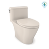 Toto MS642124CEFG#12 Nexus One-Piece Elongated 1.28 Gpf Universal Height Toilet With Cefiontect And Ss124 Softclose Seat, Washlet+ Ready, Sedona Beige MS642124CEFG12