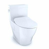 Toto MS624234CEFG#01 MS624234CEFG Legato 1.28 GPF One Piece Elongated Chair Height Toilet with C, Cotton White