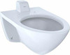 Toto CT708UVG#01  White-CT708UVG Elongated 1.0 GPF Wall-Mounted Flushometer Toilet Bowl with Back Spud and CeFiONtect, Cotton White