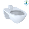 Toto CT708UVG#01  White-CT708UVG Elongated 1.0 GPF Wall-Mounted Flushometer Toilet Bowl with Back Spud and CeFiONtect, Cotton White