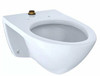 Toto CT708U#01  Elongated 1.0 GPF Wall-Mounted Flushometer Toilet Bowl with Top Spud, Cotton White-CT708U