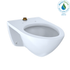 Toto CT708U#01  Elongated 1.0 GPF Wall-Mounted Flushometer Toilet Bowl with Top Spud, Cotton White-CT708U