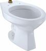 Toto CT705UNG#01  White-CT705UNG Elongated 1.0 GPF Floor-Mounted Flushometer Toilet Bowl with Top Spud and CeFiONtect Cotton White