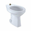 Toto CT705ULN#01  Elongated 1.0 GPF Floor-Mounted Flushometer ADA Compliant Toilet Bowl with Top Spud, Cotton White-CT705ULN