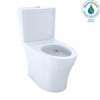 Toto CST446CEMG#01  Aquia IV Two Elongated Dual Flush 1.28 and 0.8 GPF Skirted CEFIONTECT One-Piece Toilets, Cotton White