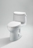 Toto MS604114CEFRG#01 Ultramax II 1.28 GPF Elongated 1 Piece Toilet Finish: Cotton, Flush: Right