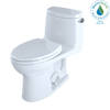 Toto MS604114CEFRG#01 Ultramax II 1.28 GPF Elongated 1 Piece Toilet Finish: Cotton, Flush: Right
