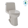 Toto MS854114EL#03 UltraMax® Eco ADA Compliant 1.28 GPF Elongated 1 Piece Toilet with SoftClose Seat Trip Lever Orientation: Left-Hand, Toilet Finish: Bone