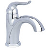 MISENO MNO301CP  Bella 1.2 GPM Single Hole Bathroom Faucet with Pop-Up Drain Assembly - Includes Optional Deck Plate