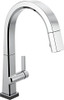 Delta D9193TDST Faucet Pivotal Single-Handle Touch Kitchen Sink Faucet with Pull Down Sprayer, Touch2O Technology and Magnetic Docking Spray Head, Chrome