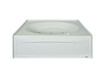 Jacuzzi JJ4S6042BRXXXXW Jacuzzi White 60" x 42" Signature Three Wall Alcove Soaking Bathtub with Right Drain, Tiling Flange, and Skirt