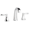 MISENO MNO641CP ML641 Elysa-V Widespread Bathroom Faucet - Includes Push-Pop Drain Assembly