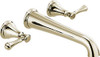 Delta DT5797PNWL Cassidy Wall Mounted Tub Filler Polished Nickel T5797PNWL.