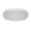 Jacuzzi JAMF6734BCXXXXG Jacuzzi Amalia 67" Free Standing Acrylic Soaking Tub with Center Drain, Pop-Up Drain Assembly and Overflow