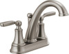 Delta D2532LFSSMPU Woodhurst 2-Handle Centerset Bathroom Faucet with Metal Drain Assembly, Stainless ()