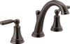 Delta D3532LFRBMPU Woodhurst 2-Handle Widespread Bathroom Faucet with Metal Drain Assembly, Venetian Bronze () 