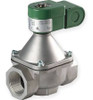 ASCO 68673 Aluminum Body Medium Pressure Direct Acting Fuel Gas Shutoff Valve, 1-1/2" Pipe Size, 2-Way Normally Closed, Nitrile Butylene Sealing, 1.25" Orifice, 20 Cv Flow, 120V/60 Hz, 110V/50 Hz.