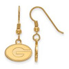 LogoArt GP006UGA Georgia Extra Small (3/8 Inch) Dangle Earrings Wire (Gold Plated).