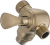 Delta U4929-CZ-PK Faucet Universal Showering Components 3-Way Shower Arm Diverter for Hand Shower, Champagne Bronze