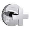 Kohler K-T73140-3-CP  Composed Transfer Valve Trim with Cross Handle, Valve Not Included, Polished Chrome