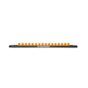 GearWrench KDT83126 1/4" Drive Magnetic Socket Rail Includes 14 Clips.