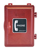 GAI-Tronics 255-003RD Weatherproof Telephone Enclosure, Red.