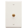 ICC IC630EG0-WH WALL PLATE, F-TYPE, WHITE.