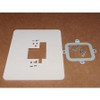 Honeywell 209635B , Inc. DECORATOR COVER PLATE. FOR USE WITH T8400/T8401 PREMIER WHITE. 5-3/4" X 5-3/4".